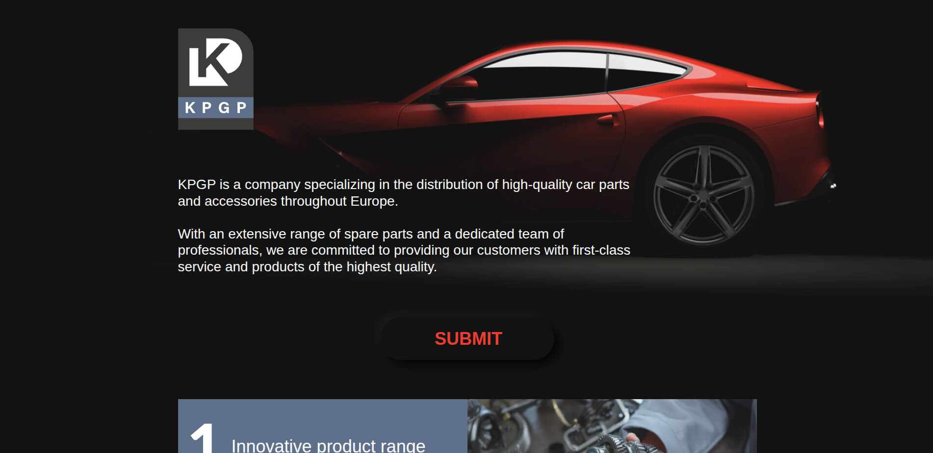 Сайт дистрибьютора KPGP